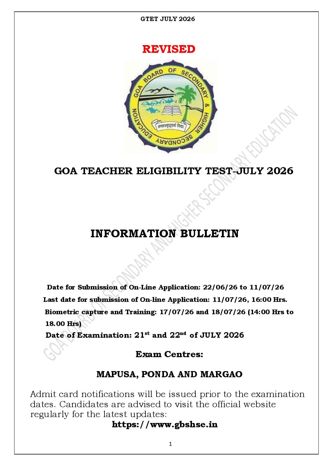 GTET 2026 Bulletin - Page 1 of 28