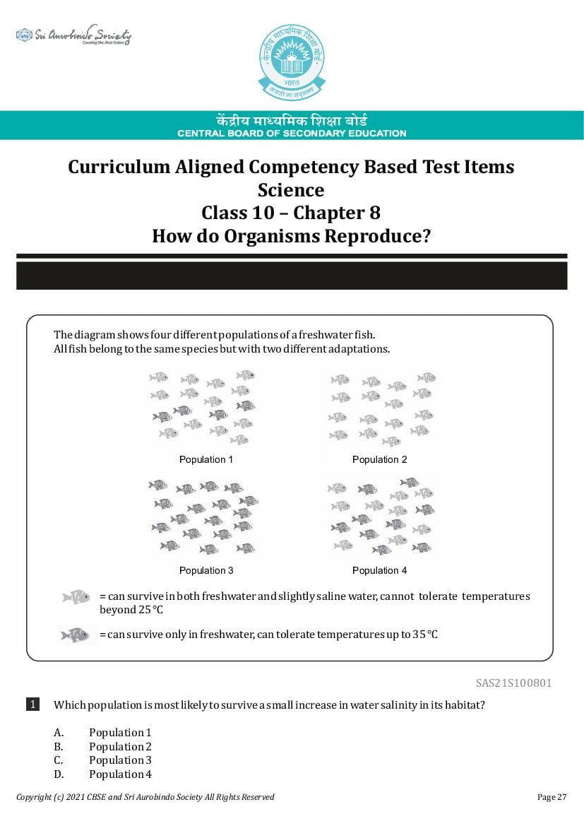 Class 10 Science Competency Based Questions 2025 - Download PDF - AglaSem