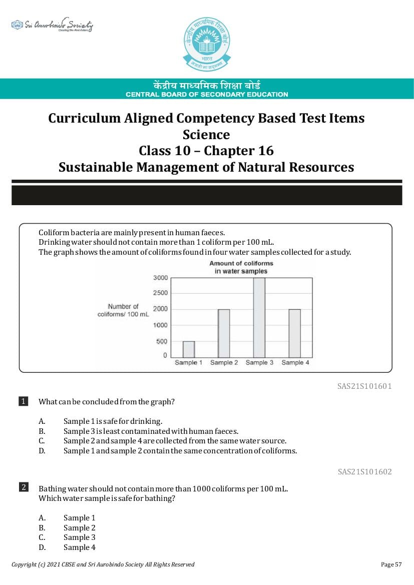 Class 10 Science Competency Based Questions 2025 - Download PDF - AglaSem