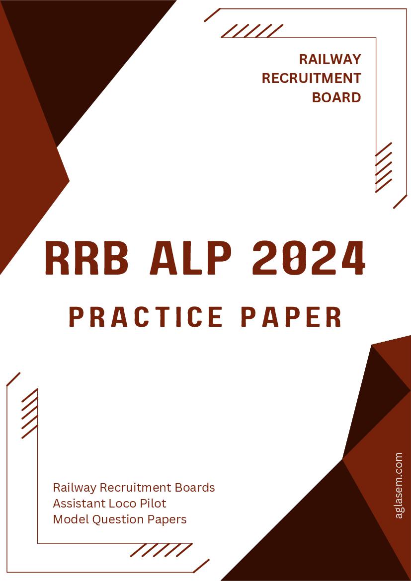 RRB ALP Model Paper 2024 in Hindi - Set 1 - Page 1