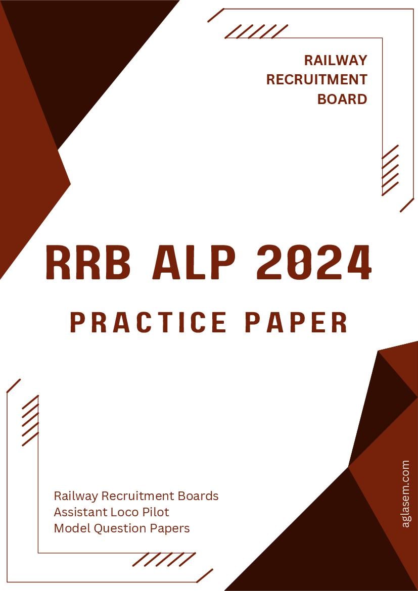 RRB ALP Model Paper 2024 in Hindi - Set 4 - Page 1