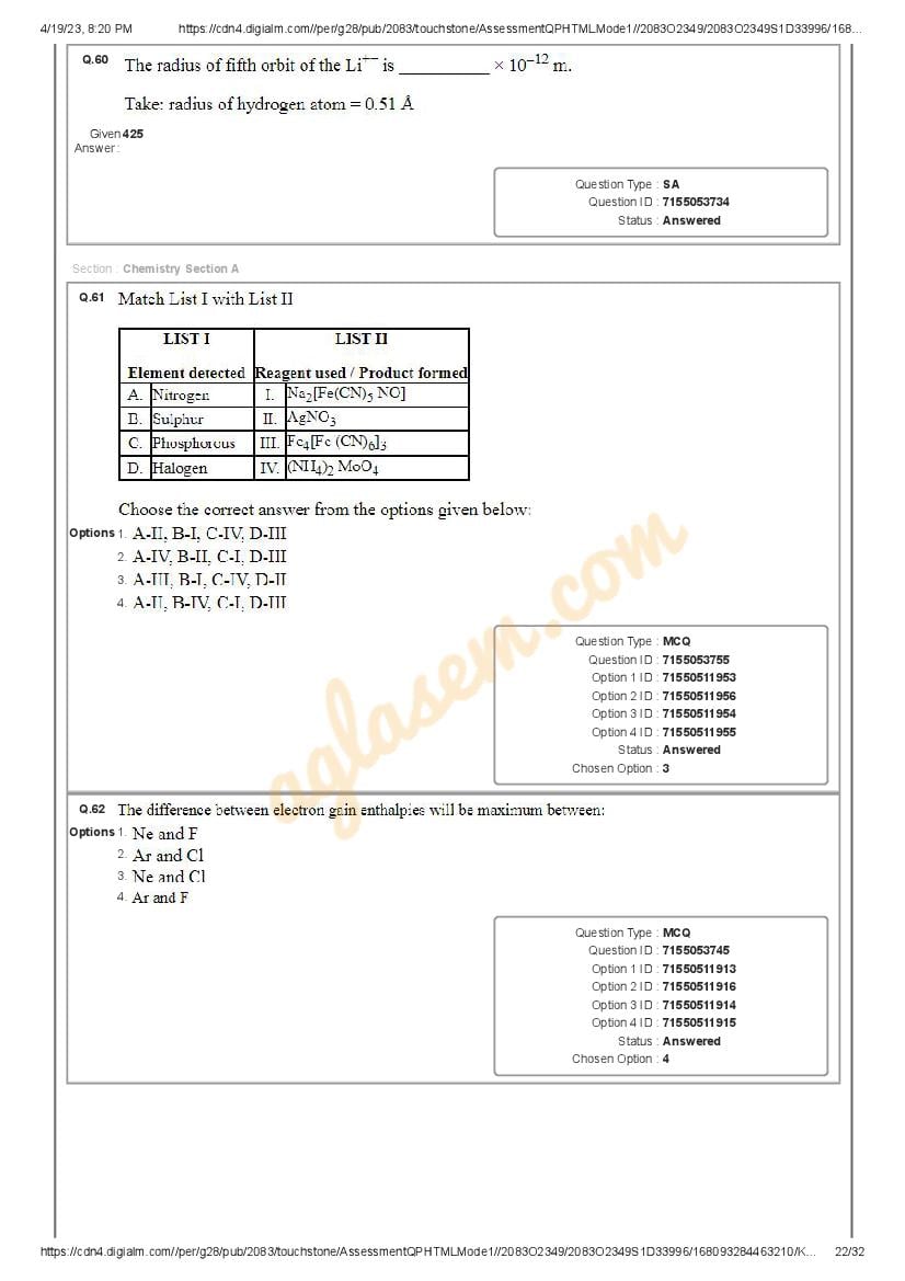 JEE Main 2023 Question Paper (PDF) – Free Download Here - OneEdu24