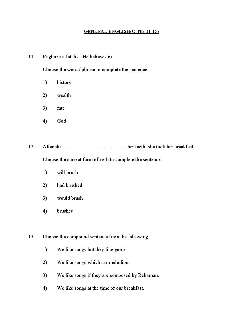 AP DEECET 2020 Question Paper PDFs Download With Answer Key 