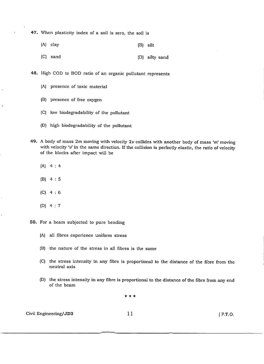 JEEDEC 2018 Question Paper PDF (Civil, Electrical, Mechanical)