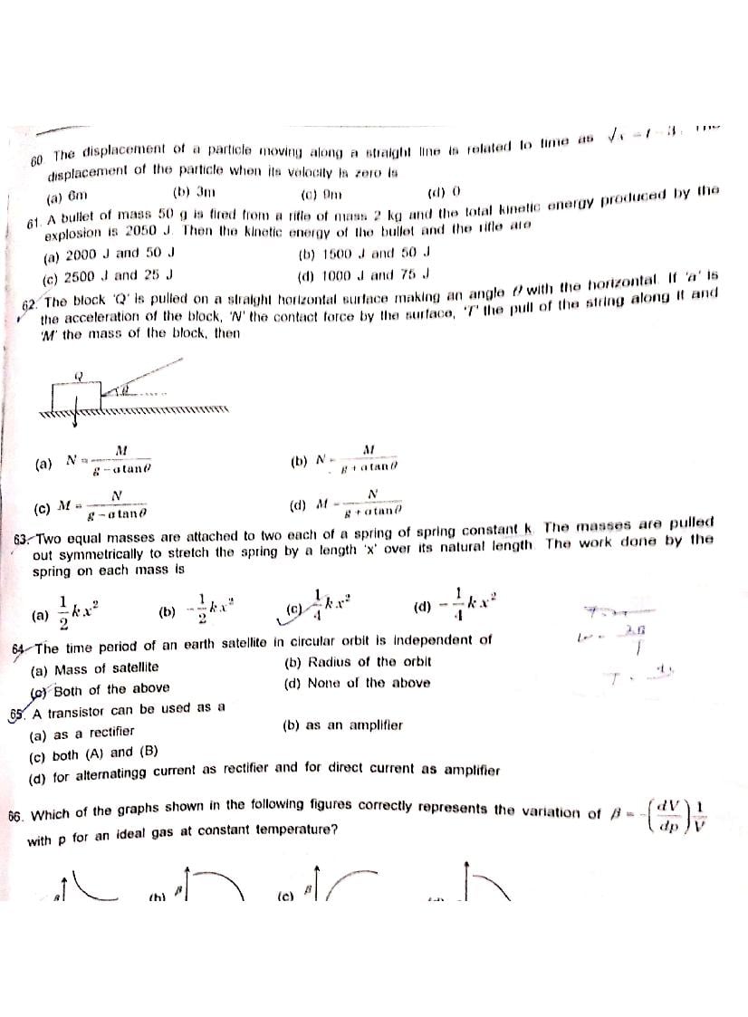 Assam CEE 2018 Question Paper PDF (Physics, Chemistry, Maths)