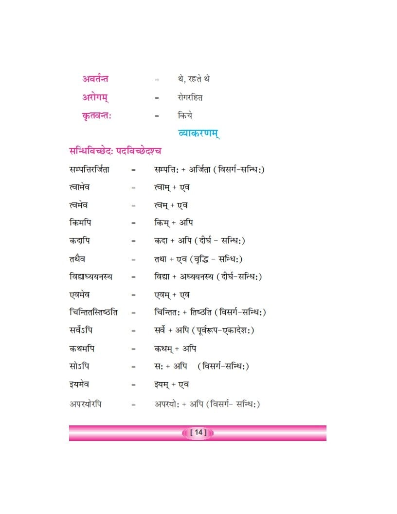 Bihar Board Class 8 Sanskrit Book (PDF) (Amrita)