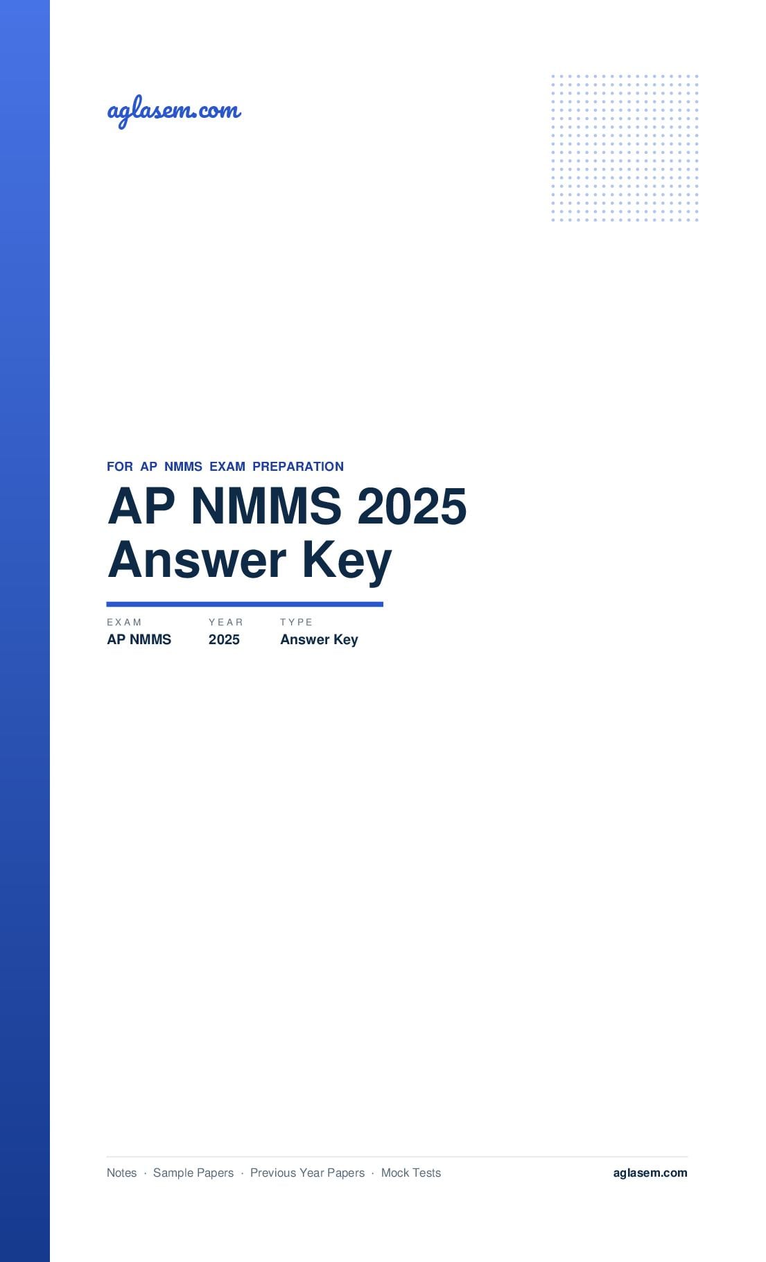 AP NMMS 2025 Answer Key - Page 1 of 3