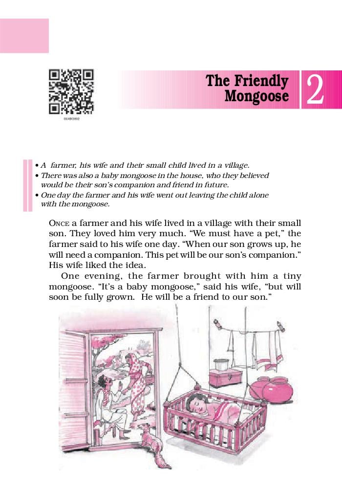NCERT Book Class 6 English (A Pact with the Sun) Chapter 2 The Friendly Mongoose - Page 1