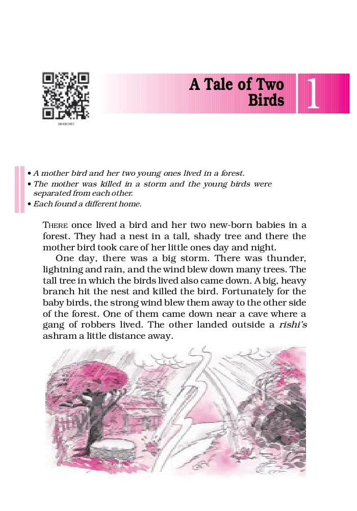NCERT Book Class 6 English (A Pact with the Sun) Chapter 1 A Tale of Two Birds - Page 1