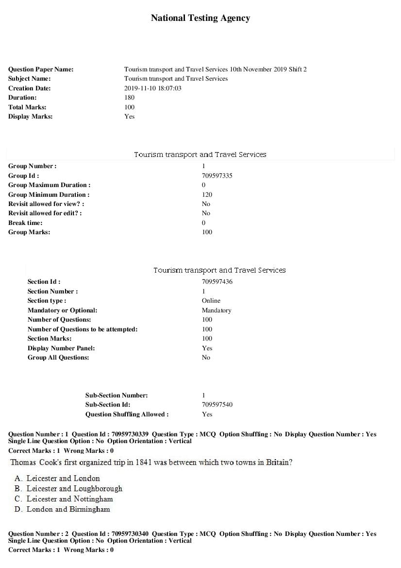 swayam-2019-question-paper-tourism-transport-and-travel-services