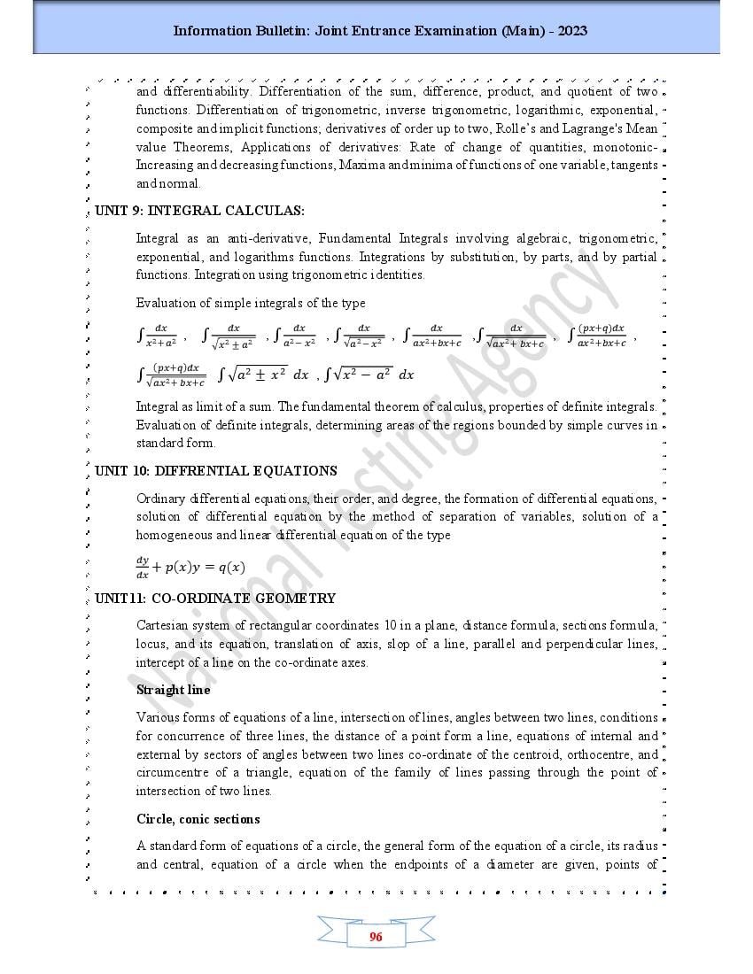 JEE Main Syllabus 2024, 2025 (PDF) - Physics, Chemistry, Maths ...