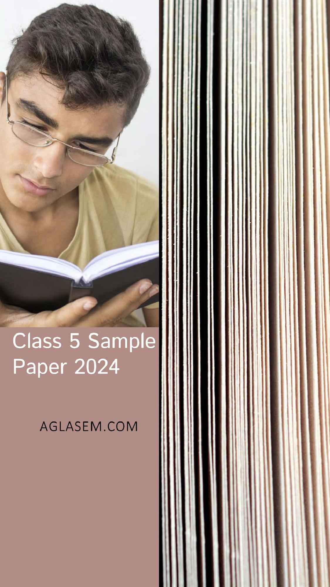 Class 5 Sample Paper 2024 EVS - Page 1