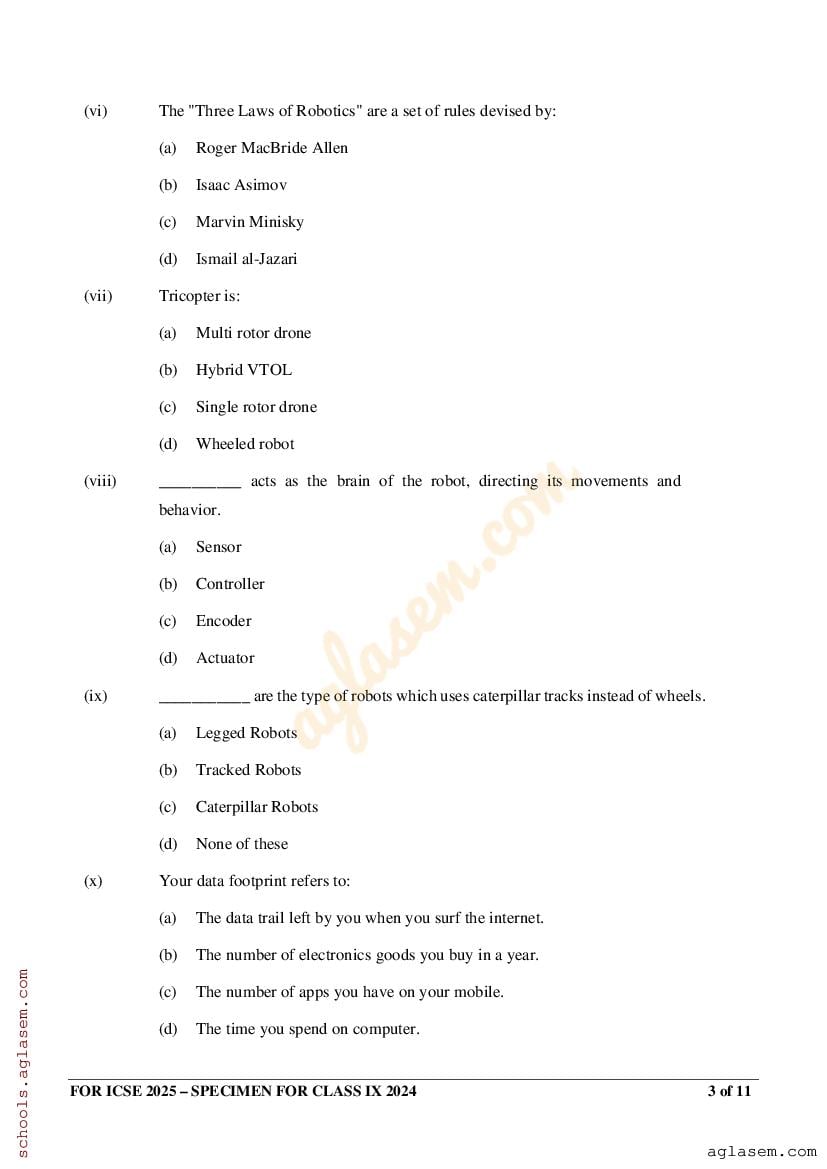 Sample Paper Of English Literature Class 10 Icse