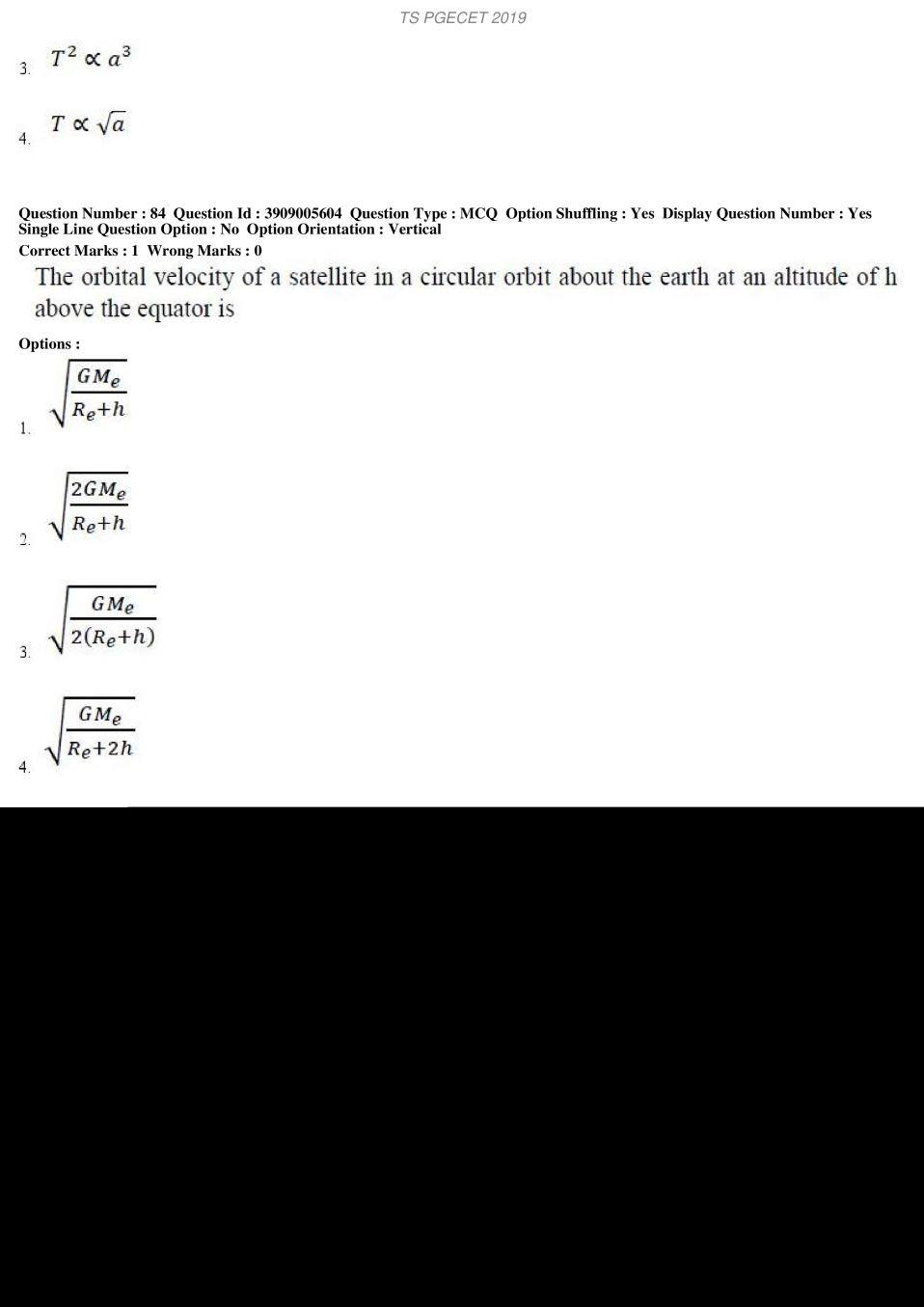 TS PGECET 2019 Question Paper PDF with Answer Key (18 Papers)