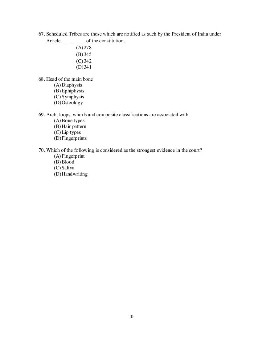 Odisha CPET 2021 Question Paper PDF (Subject-wise, 35 Papers)