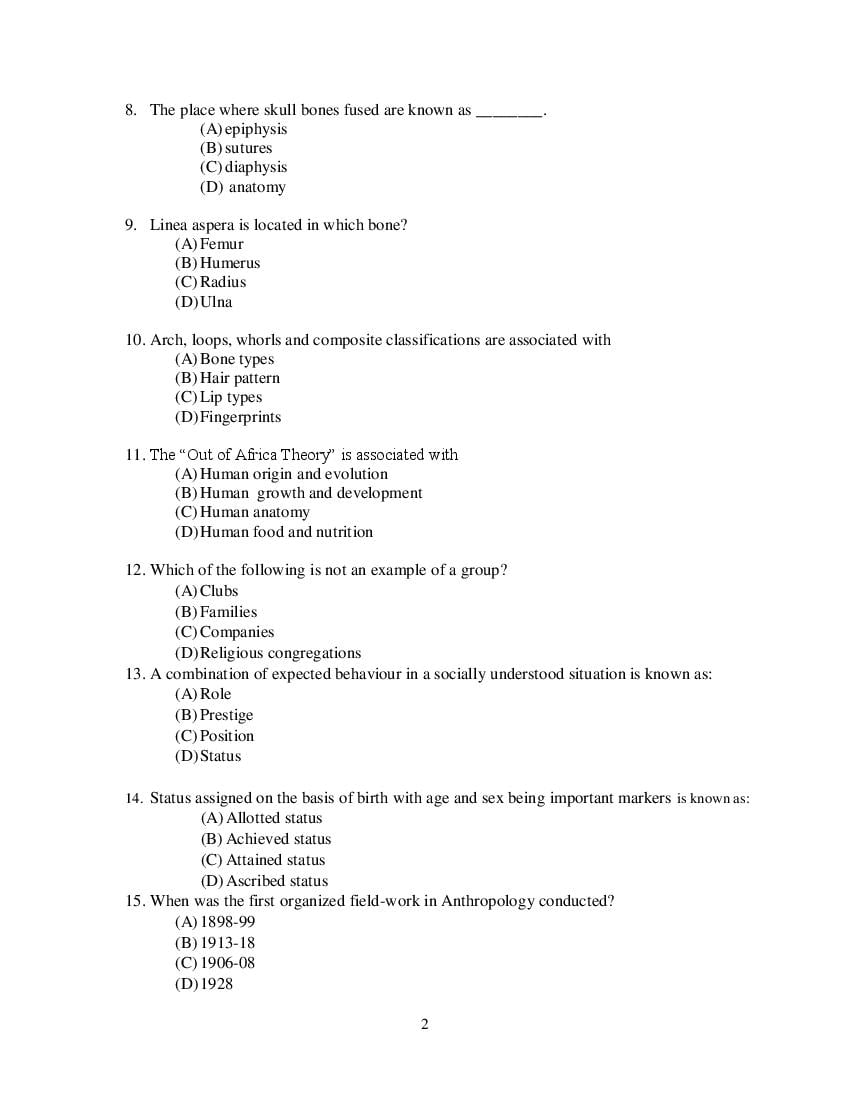 Odisha CPET 2021 Question Paper PDF (Subject-wise, 35 Papers)