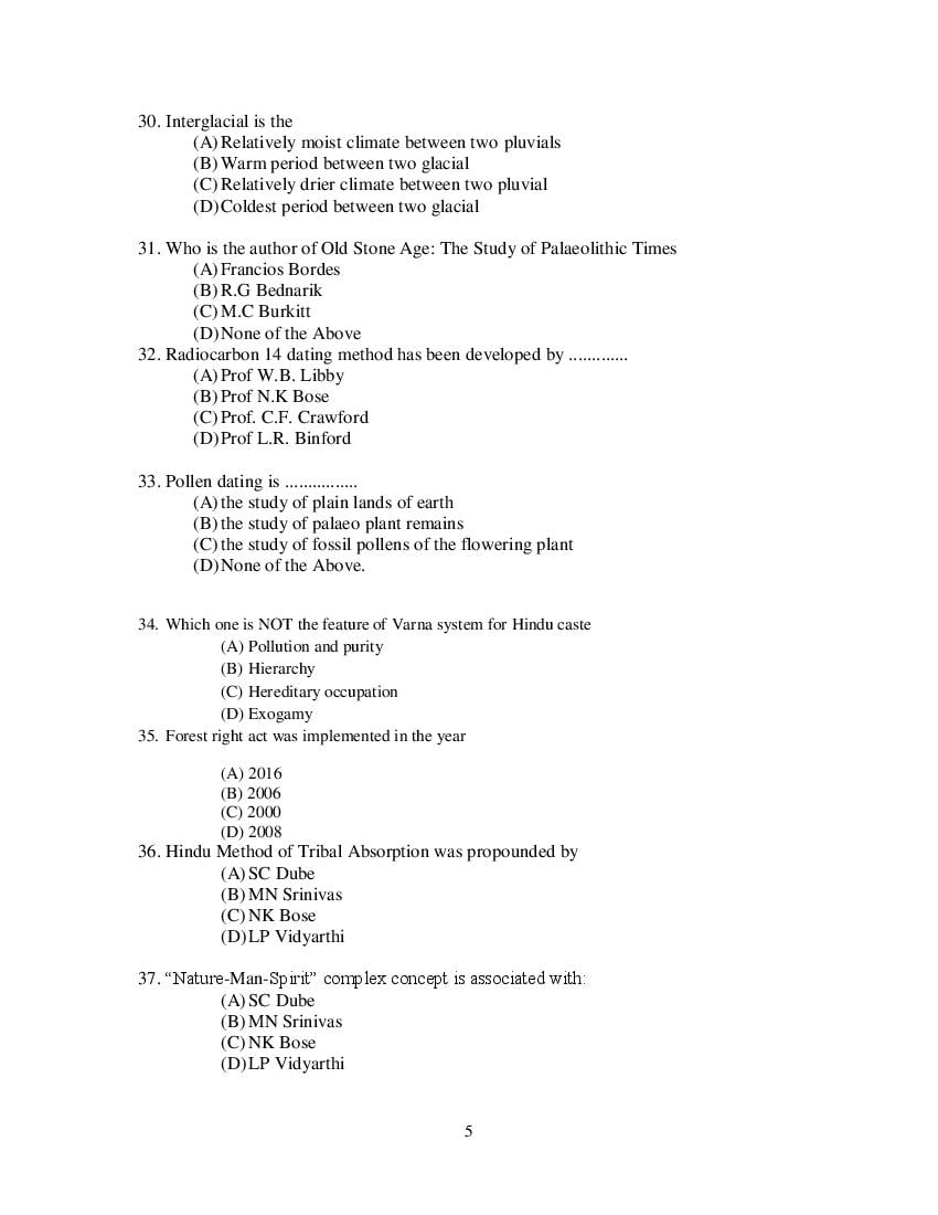 Odisha CPET 2021 Question Paper PDF (Subject-wise, 35 Papers)