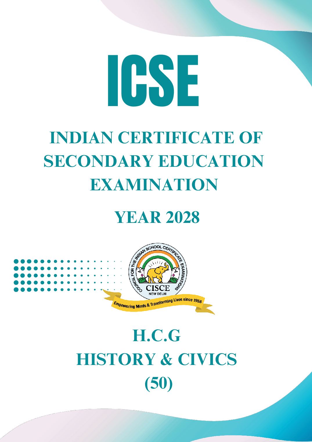 ICSE Class 9 Syllabus 2028 History and Civics - Page 1 of 6