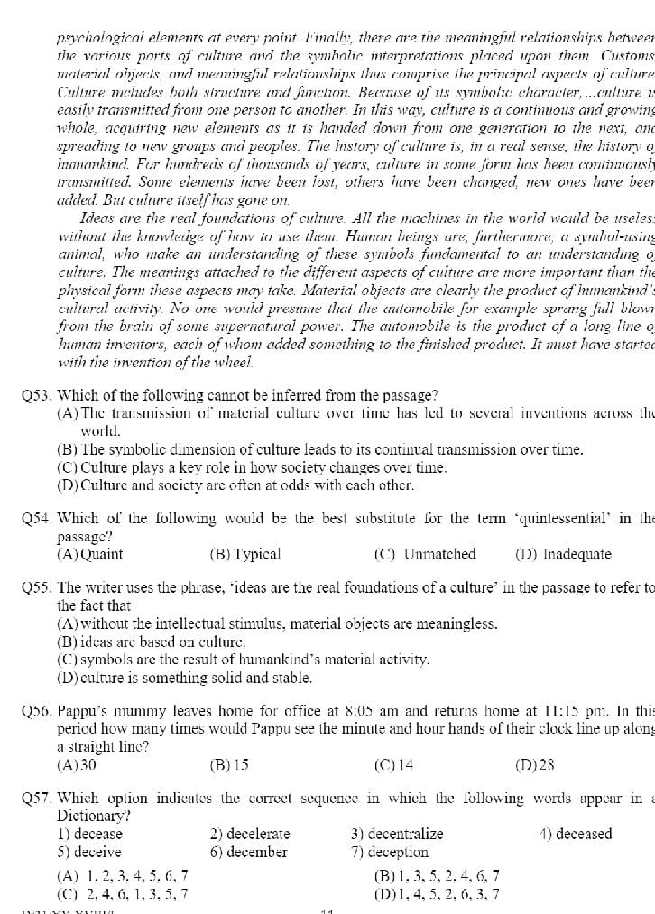 NID DAT 2018 Question Paper PDF: B.Des and M.Des Prelims