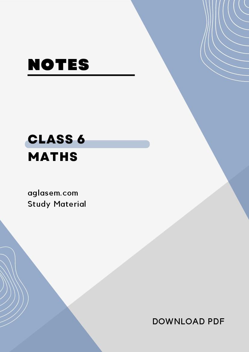 Class 6 Maths Notes for Algebra - Page 1