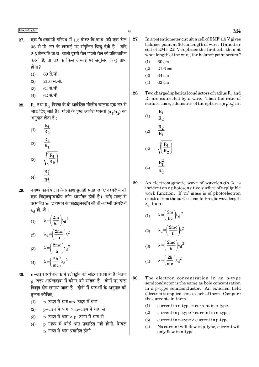 NEET 2021 Question Paper (Official Released) - PDF Download in Hindi ...