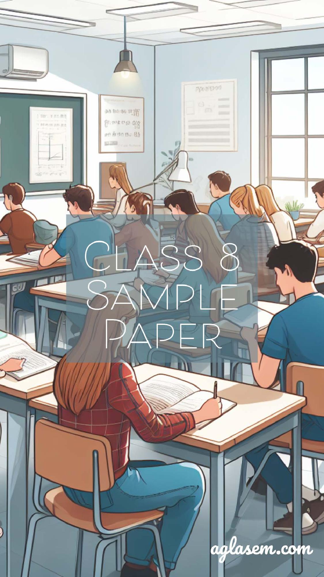 Class 8 Sample Paper 2024 Hindi - Page 1