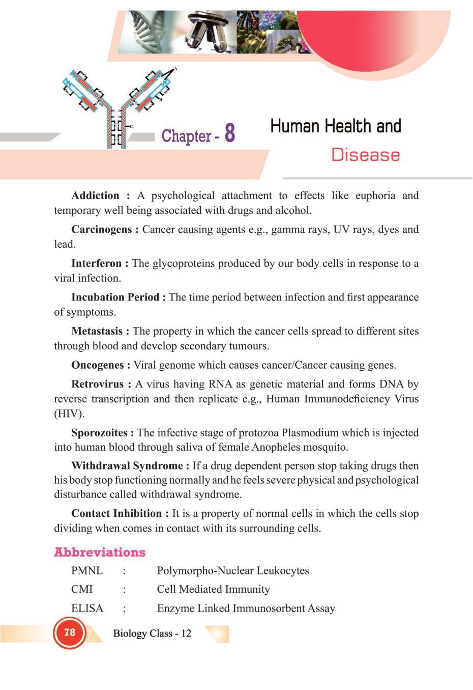 human health and disease class 12
