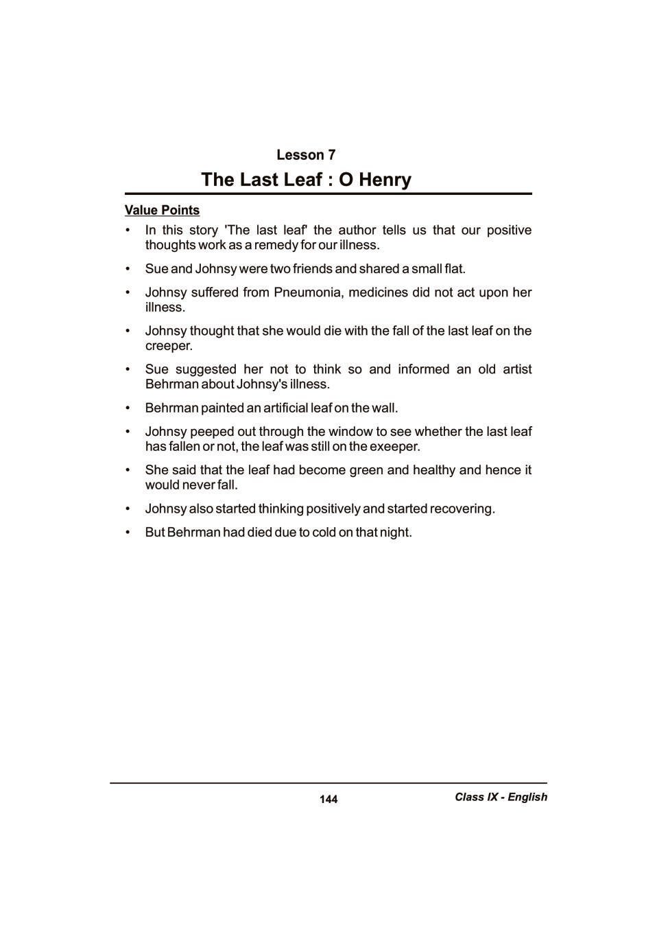 the last leaf short story pdf