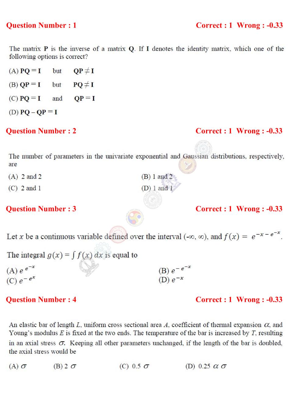 Gate 16 Civil Engineering Ce Question Paper With Answer Set 1