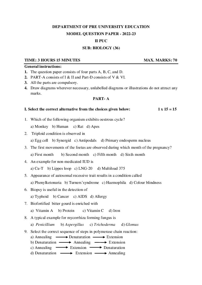 karnataka-2nd-puc-biology-model-paper-2024-pdf-oneedu24