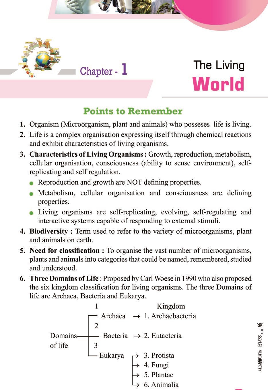 The Living World Notes For Class 11 Biology Pdf Oneedu24