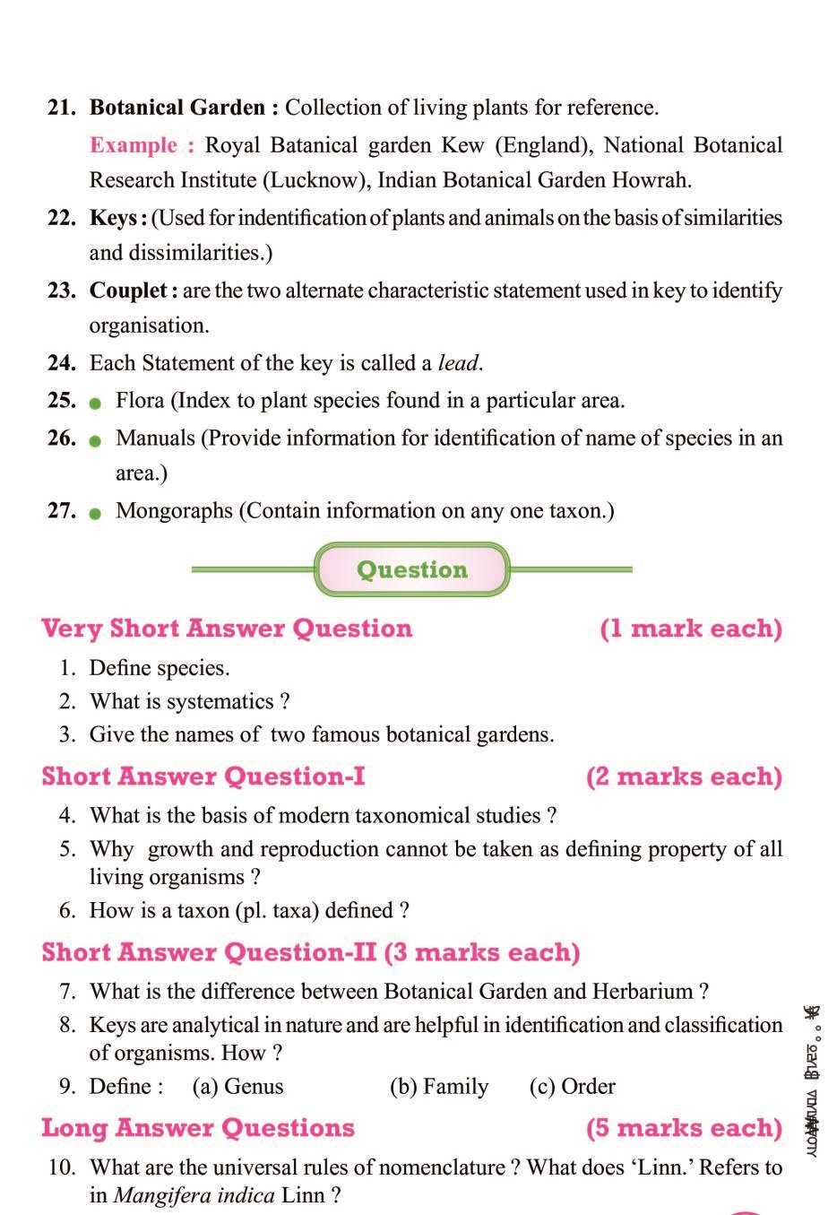 cbse-notes-class-11-biology-living-world