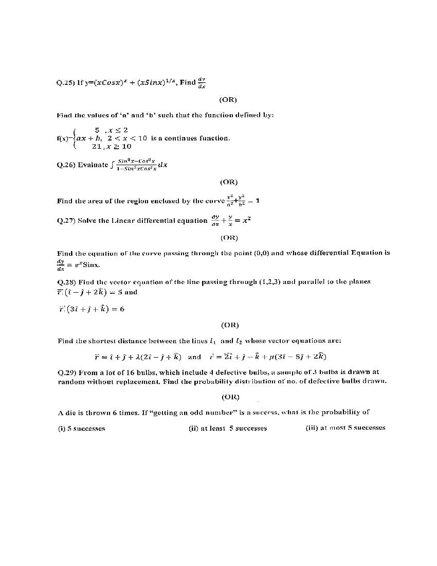 case study sample in mathematics pdf class 12