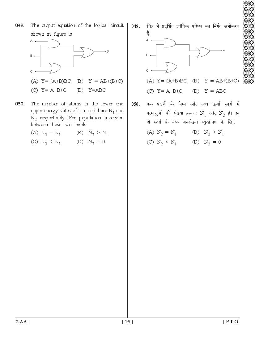 UPSEE PCB Question Papers PDF (Paper 2, 2015-2020) with Answer Keys