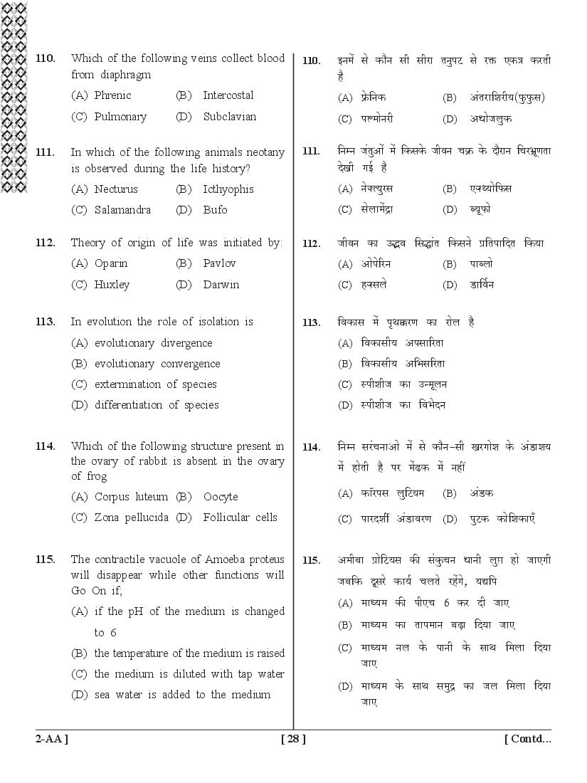 UPSEE PCB Question Papers PDF (Paper 2, 2015-2020) with Answer Keys
