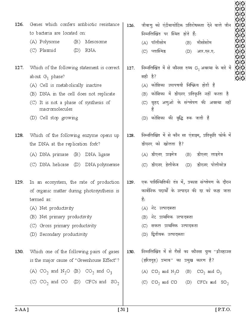 UPSEE PCB Question Papers PDF (Paper 2, 2015-2020) with Answer Keys