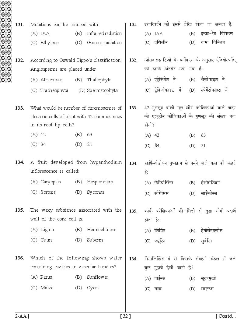 UPSEE PCB Question Papers PDF (Paper 2, 2015-2020) with Answer Keys