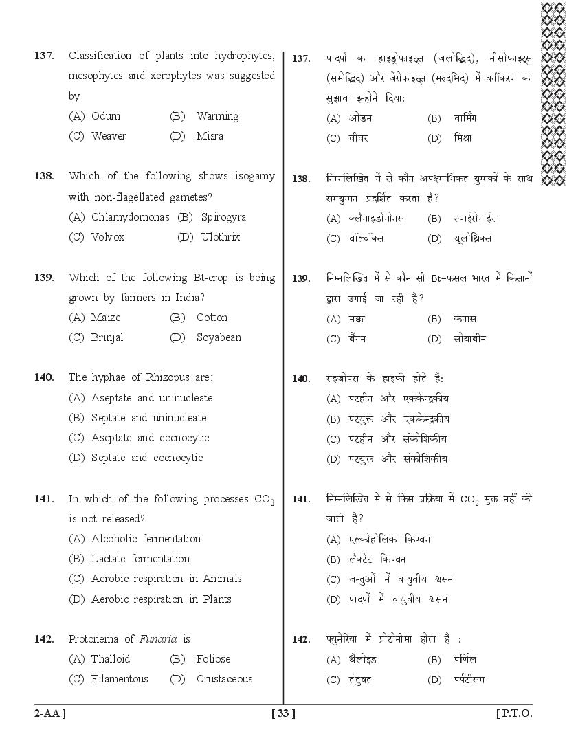 UPSEE PCB Question Papers PDF (Paper 2, 2015-2020) with Answer Keys