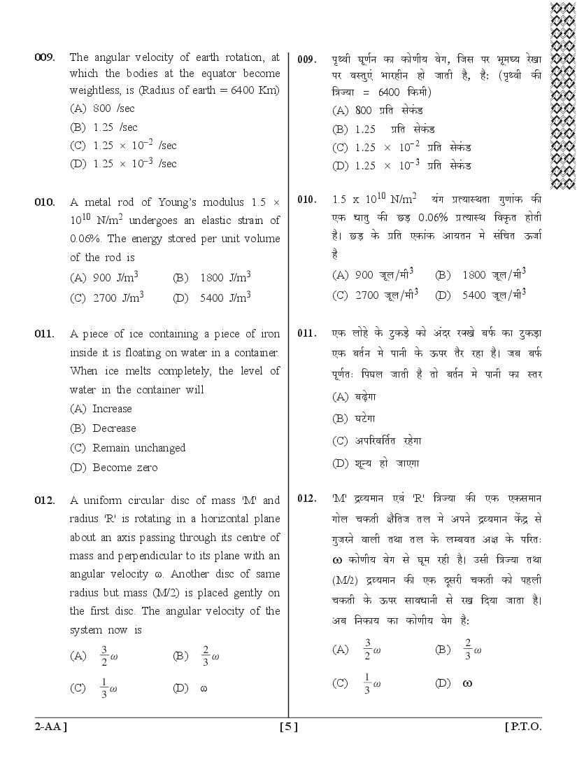 UPSEE PCB Question Papers PDF (Paper 2, 2015-2020) with Answer Keys