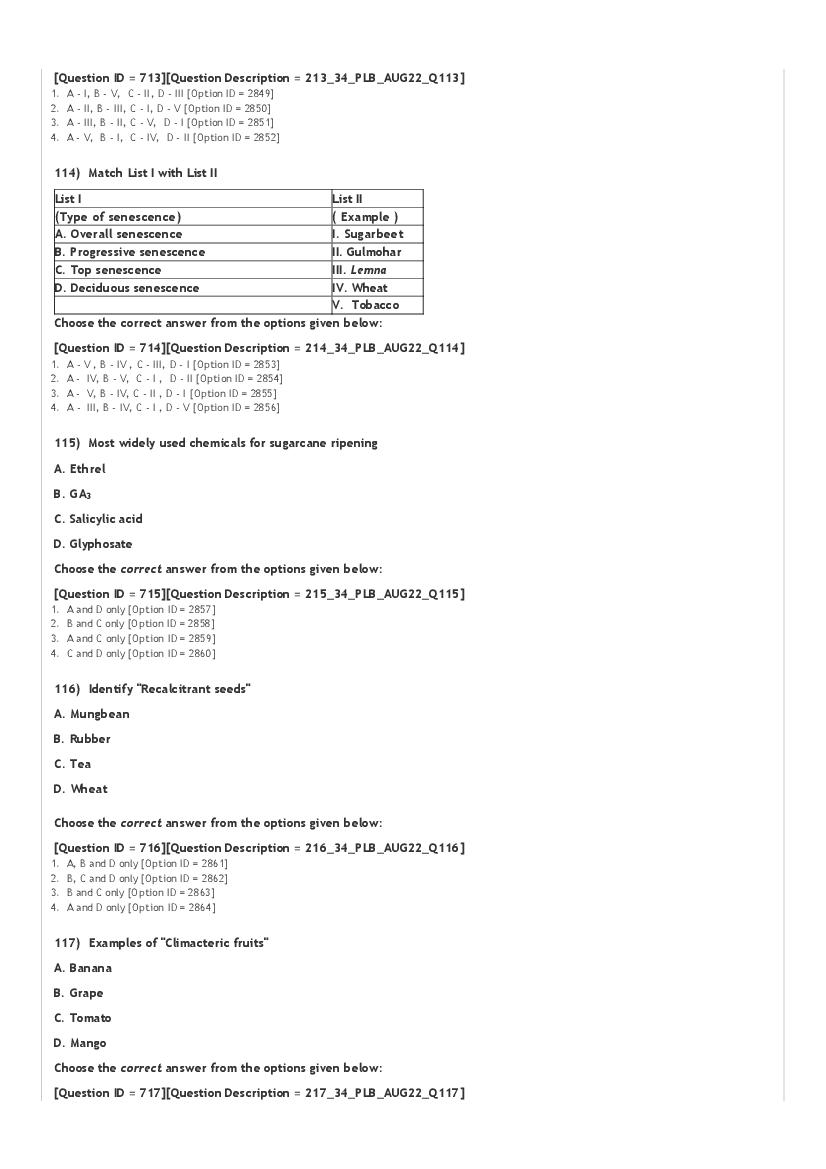 ICAR AIEEA PG 2022 Question Paper PDF (20 Subjects)
