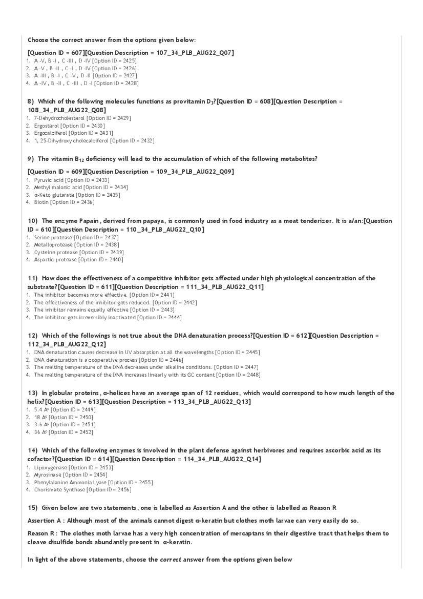 ICAR AIEEA PG 2022 Question Paper PDF (20 Subjects)