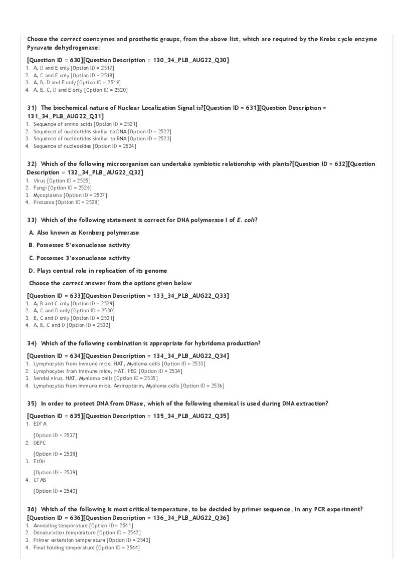 ICAR AIEEA PG 2022 Question Paper PDF (20 Subjects)