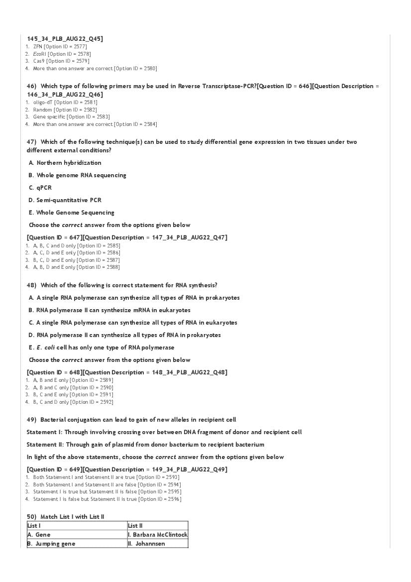 ICAR AIEEA PG 2022 Question Paper PDF (20 Subjects)