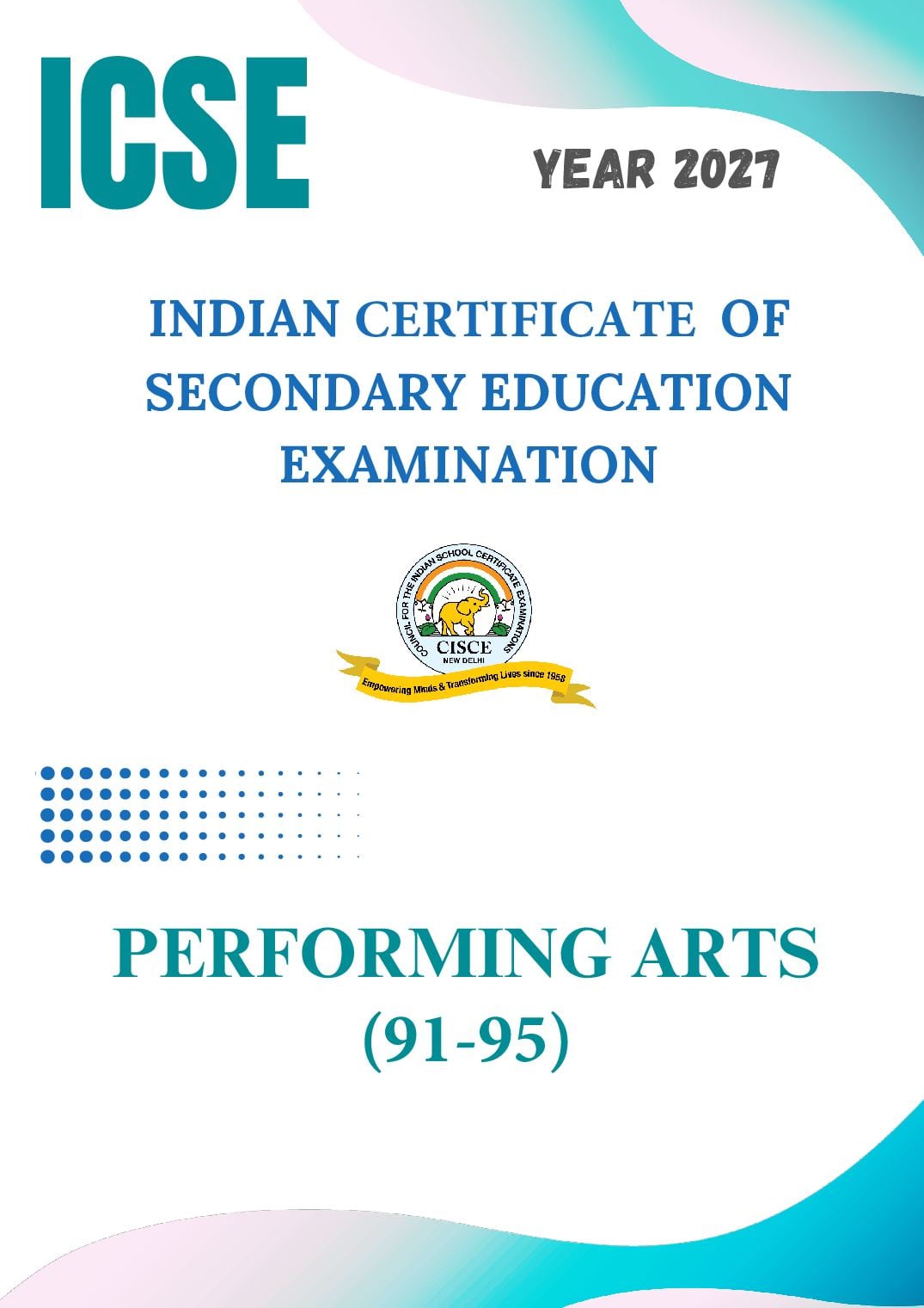 ICSE Class 9 Syllabus 2027 Performing Arts - Page 1 of 22