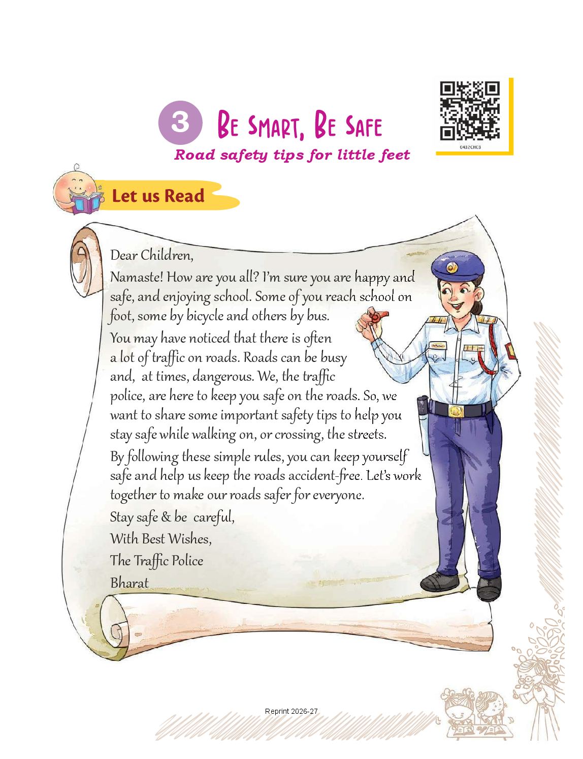 NCERT Book Class 4 English (Santoor) Chapter 3 Be Smart, Be Safe - Page 1 of 10