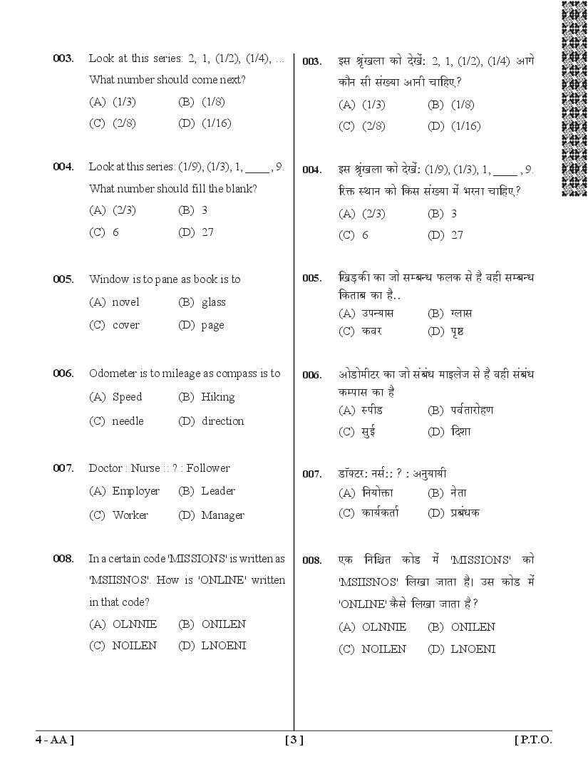 UPSEE General Awareness Question Papers PDF (BHMCT, BFAD, BFA)