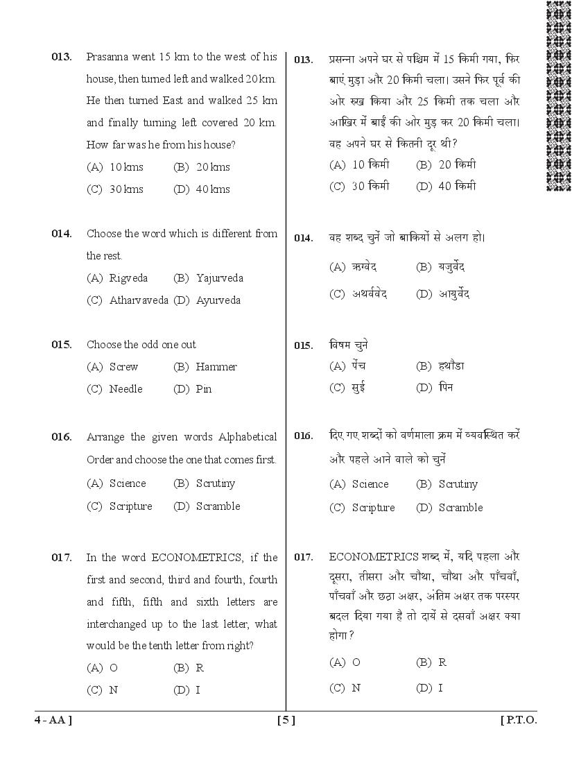 UPSEE General Awareness Question Papers PDF (BHMCT, BFAD, BFA)