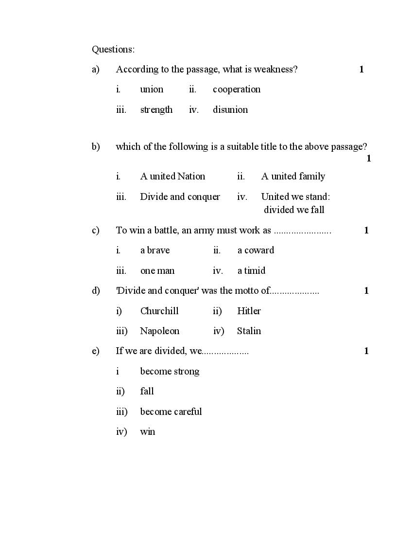 MP Board Class 10 Sample Paper 2022 for English