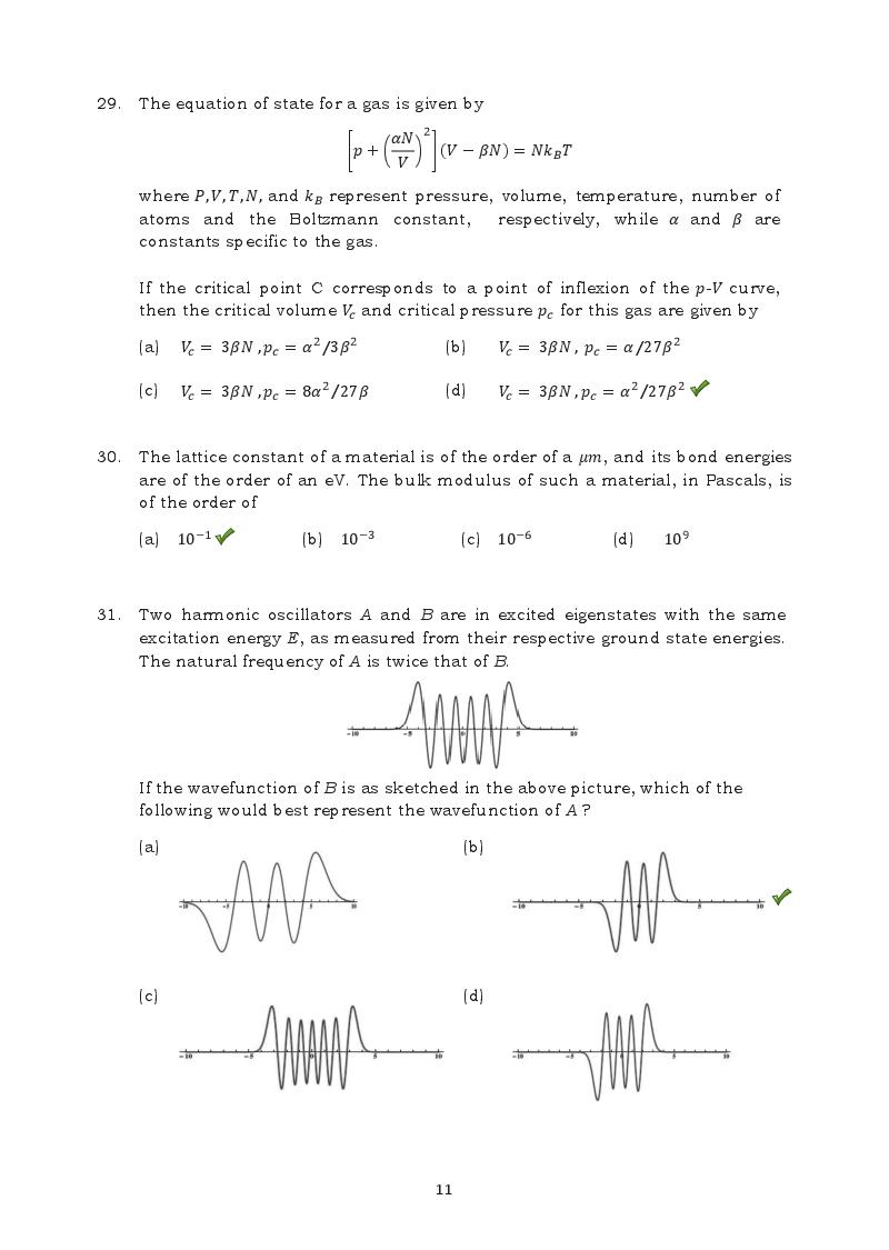 TIFR GS 2016 Question Paper PDF (8 Papers incl. Wildlife Biology)