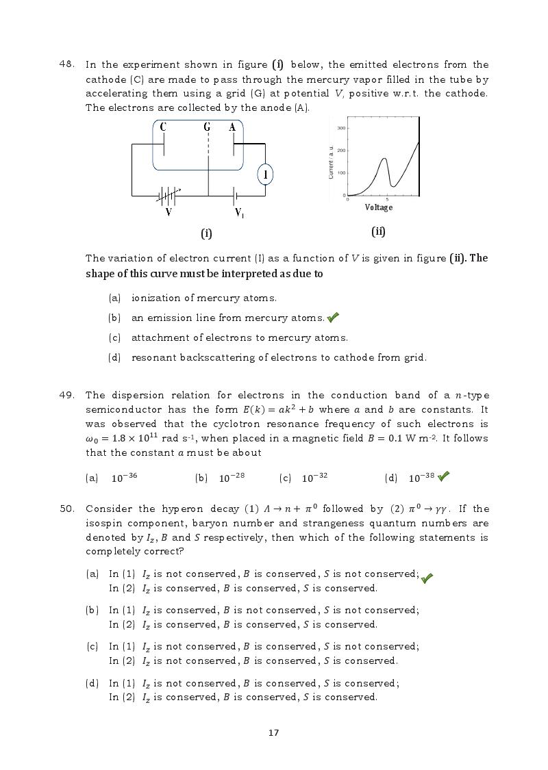TIFR GS 2016 Question Paper PDF (8 Papers incl. Wildlife Biology)